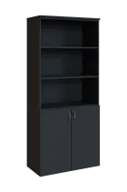 N 5 - 8DN3 kancelářská skříň, 2-dveřová/nika, 1800x800x400, antracit